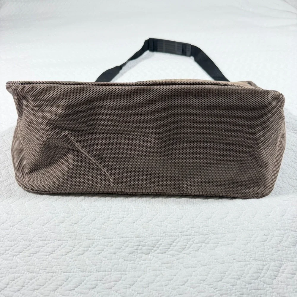 Protocol Travel Messenger Bag Unisex OS Brown Canvas Adjustable Strap EUC